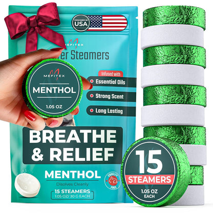 Shower Steamers for Men - 15 Pack Eucalyptus Aromatherapy Shower Steamers, Strong Scent, Long Lasting, Premium Essential Oils, Gifts for Men Relaxation and Sinus Relief