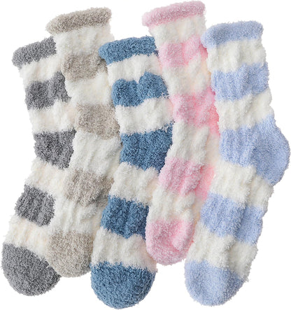 EBMORE Womens Fuzzy Socks Slipper Fluffy Cozy Comfy Cabin Plush Warm Winter Sleep Home Soft Socks