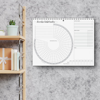 321Done Habit Tracker Calendar Pad, 8.5x11 Monthly, Made in USA