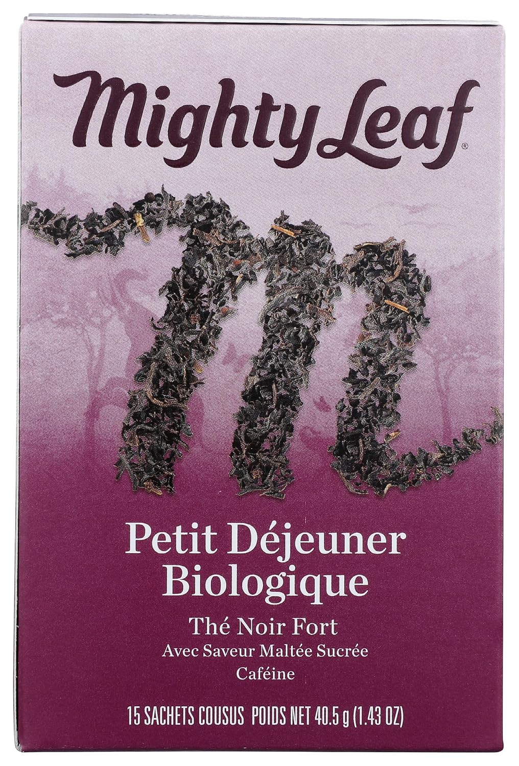 Mighty Leaf Tea Organic Breakfast Hand-Stiched Tea Bags, 15 ct