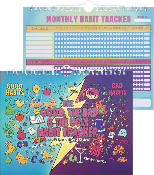 24‑Month Habit Tracker – Good/Bad Habit Tracking, 8''x10''