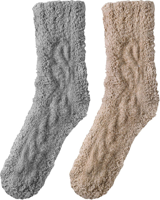 Premillow Womens Fuzzy Socks Fluffy Socks Women Winter Cozy Sock Warm Slipper Home Sleeping Sock for Women