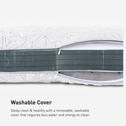 Bedgear Storm Performance Pillow, 1.0 Cooling Pillow for Side Sleepers, Medium Firm Support, Ver-Tex Cooling Cover, Air-X Mesh, Washable