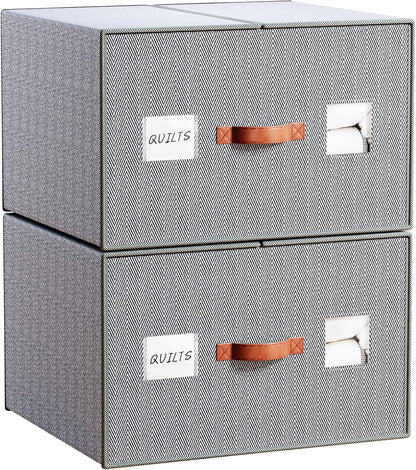 EE-RoomWorld Bed Sheet Storage Organizers，Premium Fabric Closet Organizer with Clear View Window, Space-Saving Foldable Design for Queen/King Size Bedsheets, Blankets & Duvet Covers