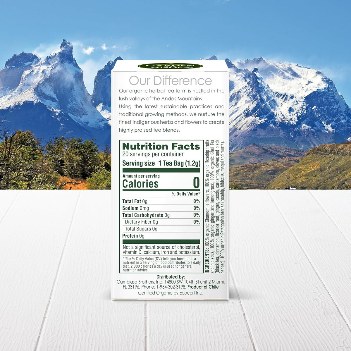Garden of the Andes, Kosher Organic Herbal Tea, Assorted Pack, 20 bags