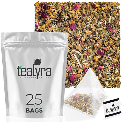 Tealyra | Bedtime Herbal Tea, 25 Tea Bags