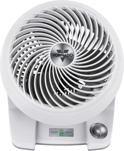 Vornado 133DC Energy Smart Compact Air Circulator with Variable Speed Control, DC Motor, Adjustable Tilt, Quiet Operation for Bedroom, Office, and Home Use, White