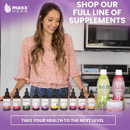 Maxx Herb Passion Flower Extract - Max Strength Passion-Flower Liquid Absorbs Better Than Capsules, for Relaxation and Stress Relief, Alcohol-Free - 4 Oz Bottle (60 Servings)