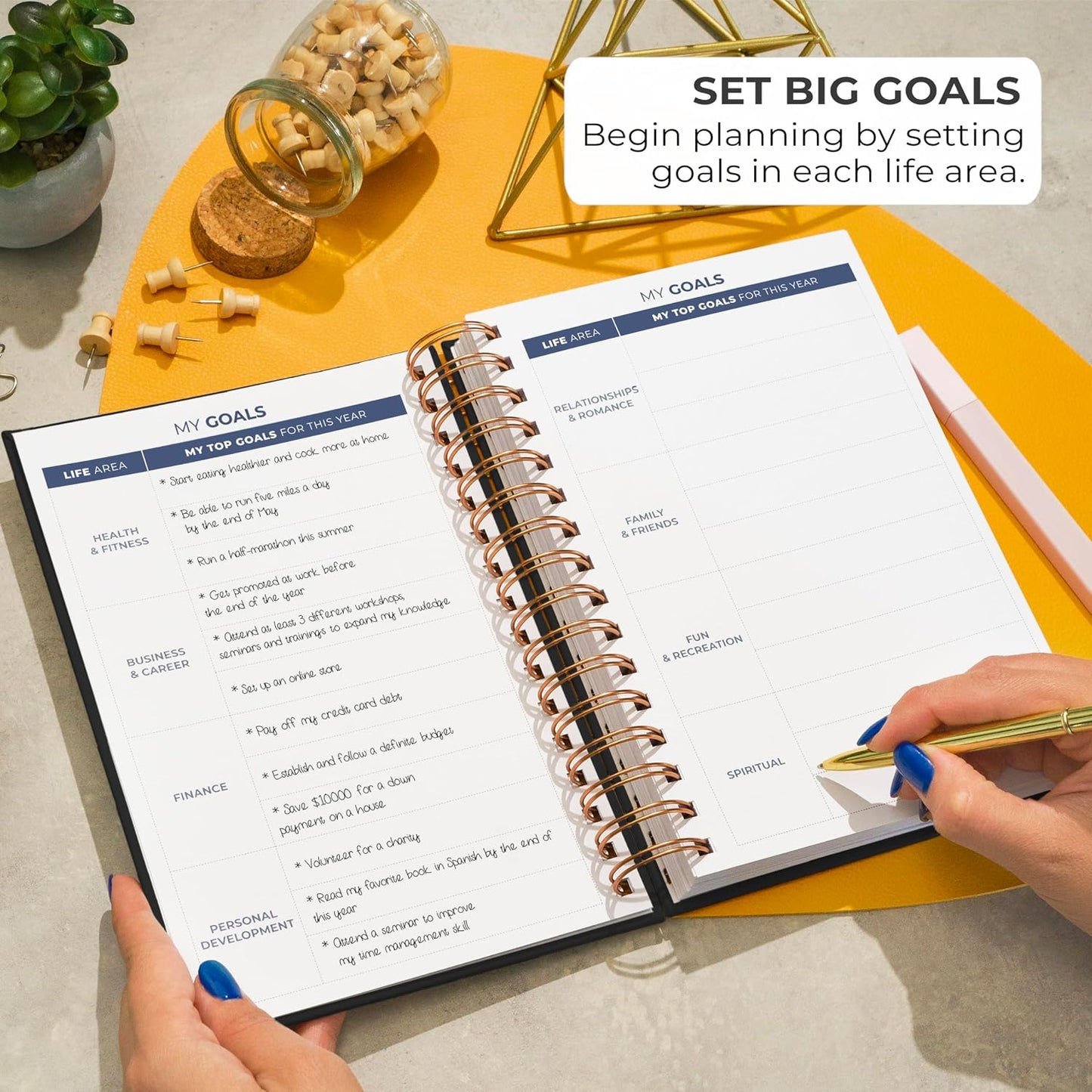 Clever Fox Planner 2nd Edition – Colorful Weekly & Monthly Goal Planner, Time Management & Productivity Organizer, Undated, A5 (Dark Teal)