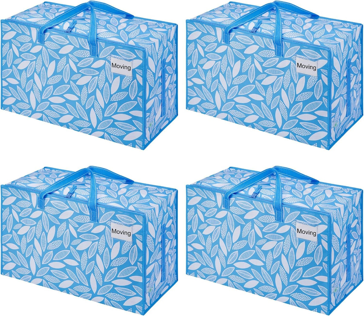 VENO Clear Extra Large Moving Bags & Storage Totes, Heavy Duty Organizer with Reinforced Handles & Strong Zippers for Clothes, College Dorm Essentials, Moving Supplies