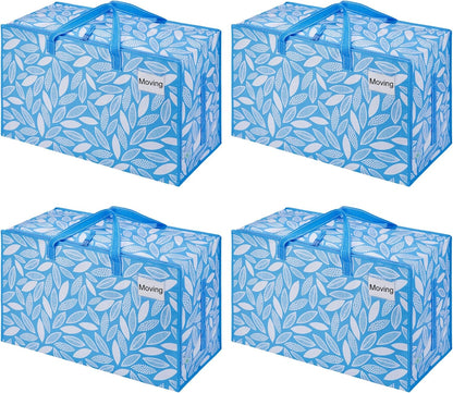 VENO Clear Extra Large Moving Bags & Storage Totes, Heavy Duty Organizer with Reinforced Handles & Strong Zippers for Clothes, College Dorm Essentials, Moving Supplies