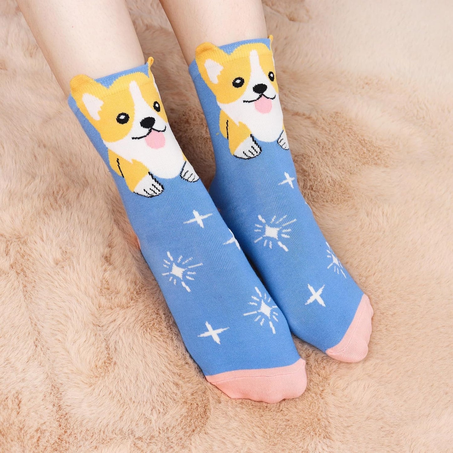Jeasona Cute Cat Gifts for Women Animal Cat Socks Wife Mom Girlfriend Daughter