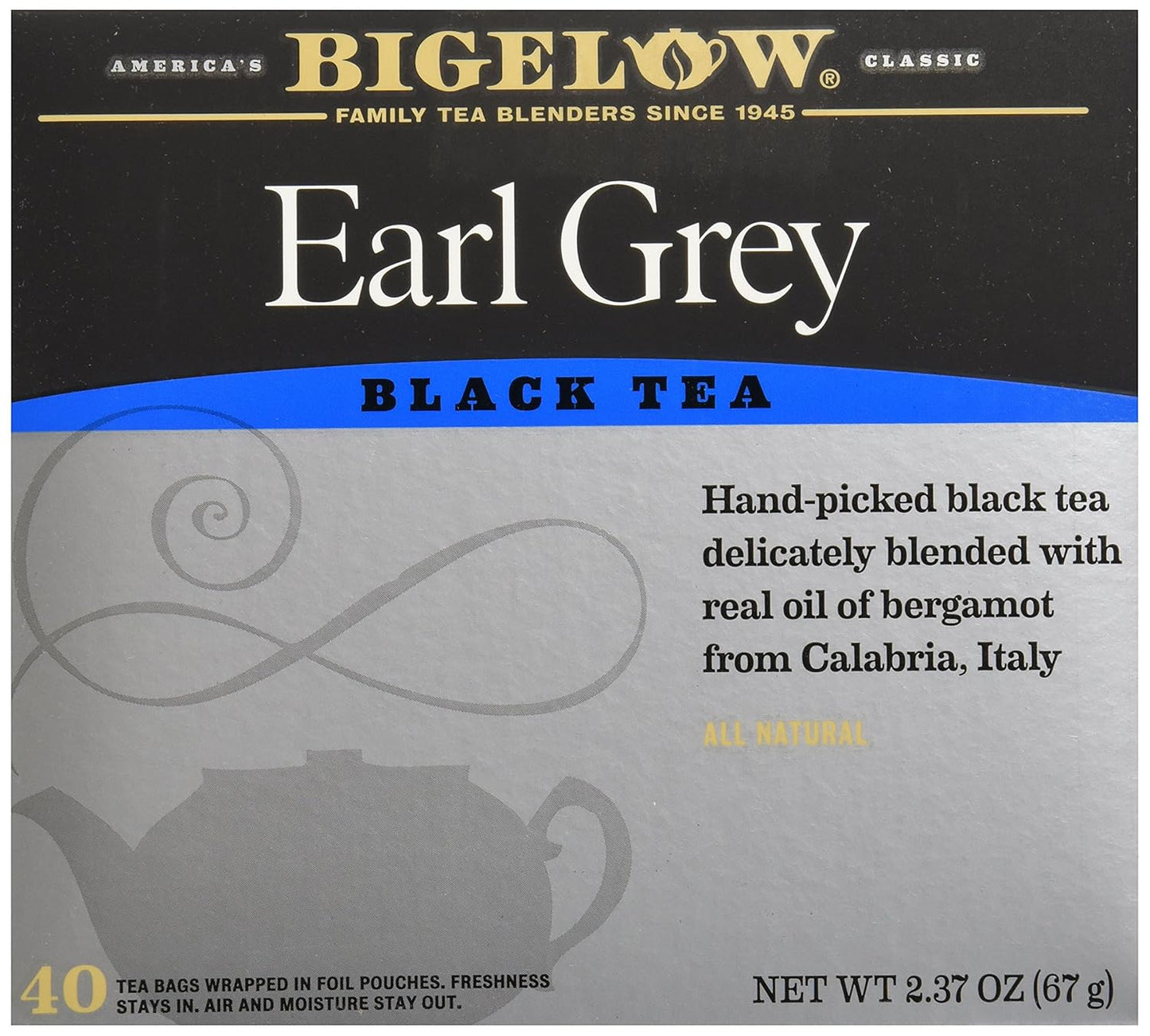 Bigelow Tea Black Tea 6 Flavor Variety Pack, Caffeinated Tea with Mint, Lemon, Constant Comment, English Teatime, Earl Grey, and Vanilla Chai, 20 Count Box (Pack of 6), 120 Total Tea Bags