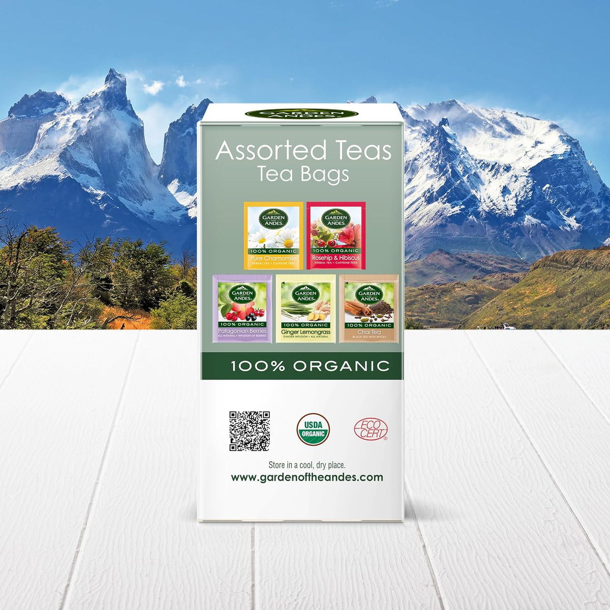 Garden of the Andes, Kosher Organic Herbal Tea, Assorted Pack, 20 bags