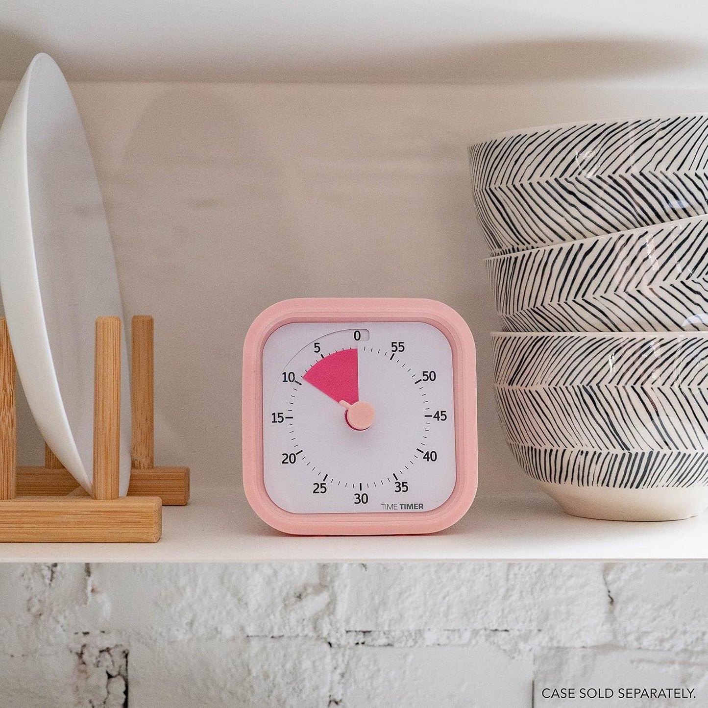 Time Timer MOD 60-Minute Visual Timer, Home Edition, Silent Operation, Study Tool for Homeschool and Office Use (Pale Shale)