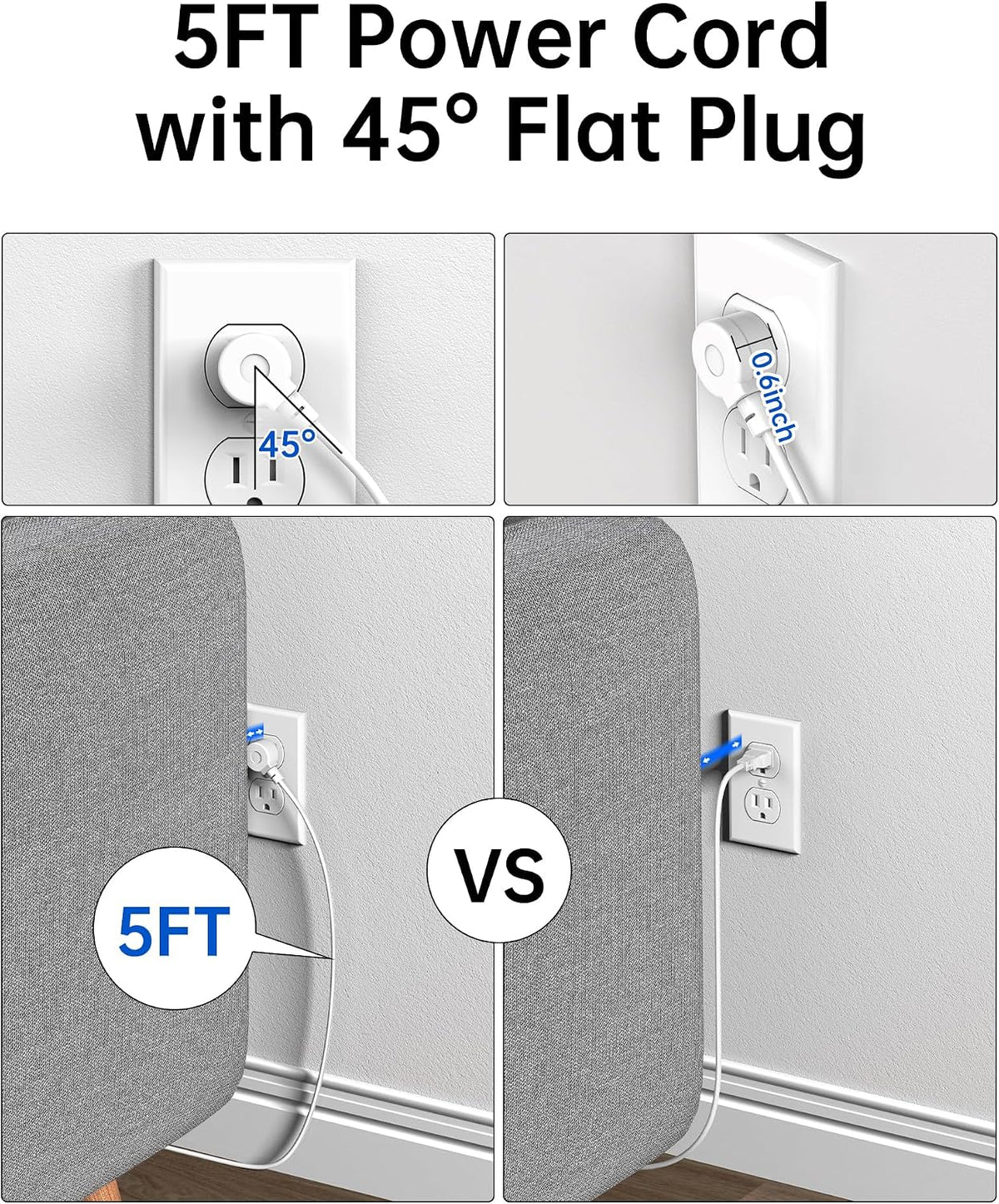 10-in-1 Power Strip with USB C Ports, 35W USB, 4 AC & 6 USB Ports