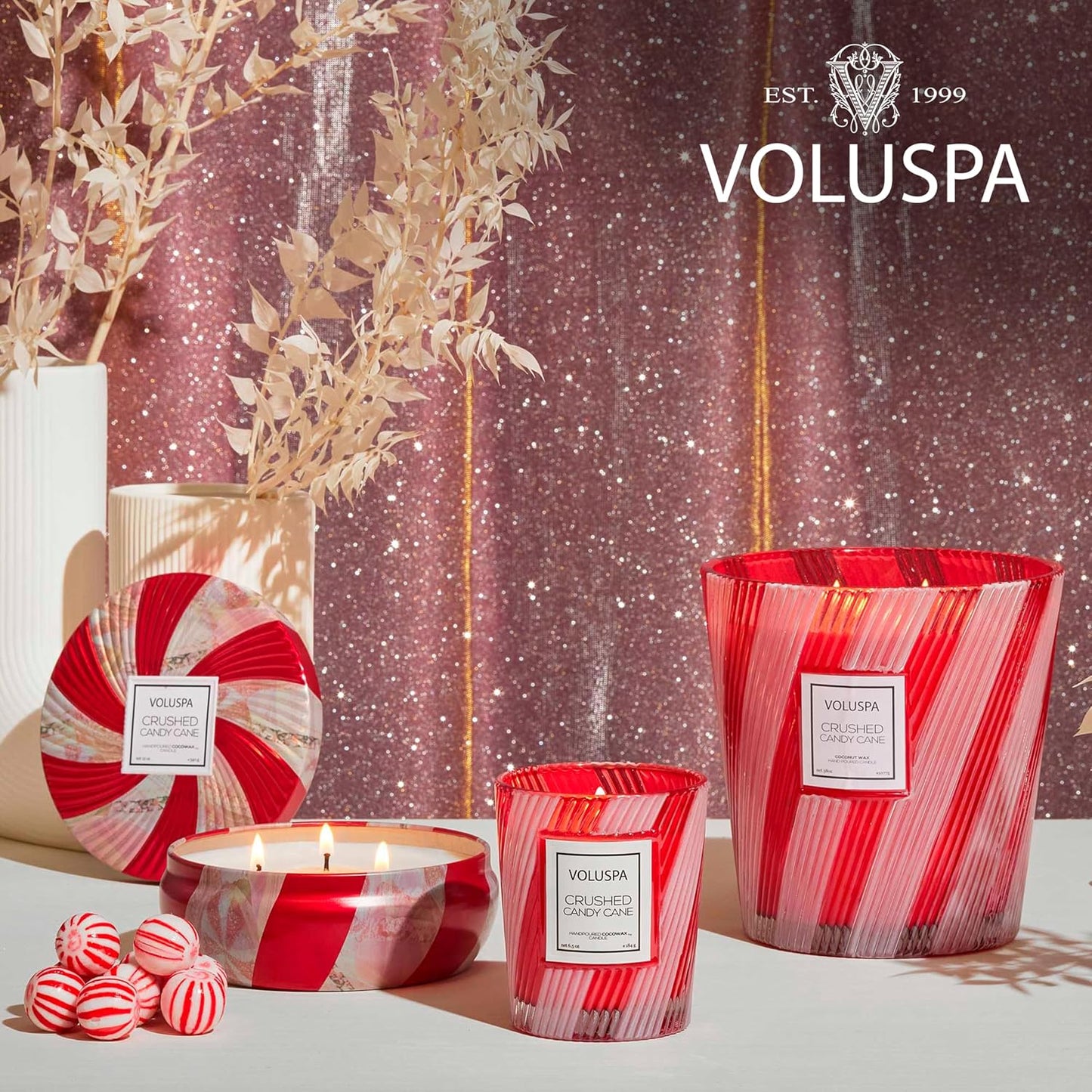 Voluspa Baltic Amber Candle, 18 oz, Coconut Wax Blend, Scented Candles for Home, 100 Hour Burn Time, Candle Jar
