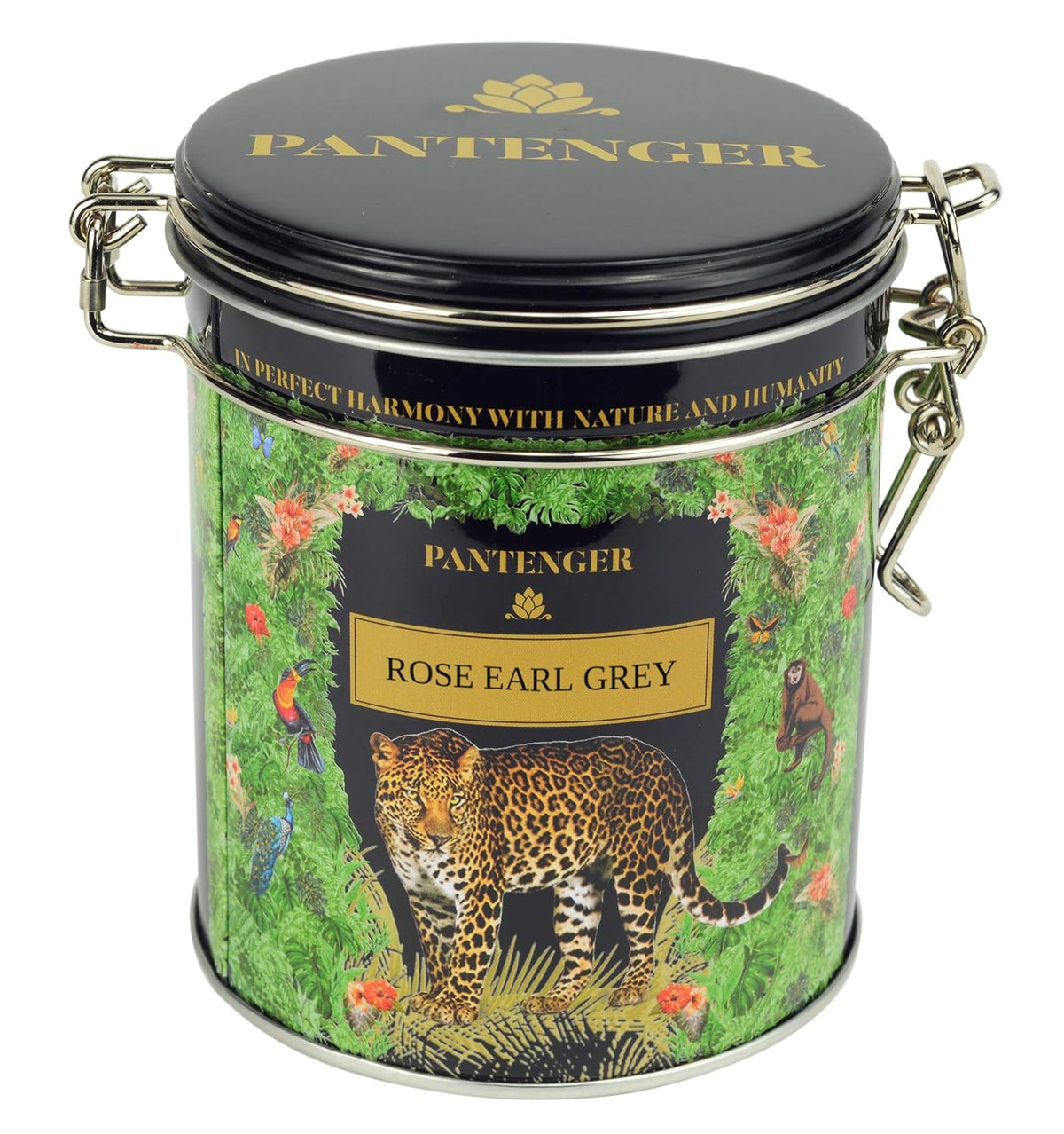 Rose Earl Grey Tea. 3.5 Ounce - 50 servings- Loose Leaf Black Tea Leaves with Bergamot Essential Oil and Rose Petals. Pantenger Earl Grey Tea Loose Leaf.