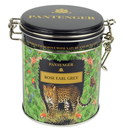 Rose Earl Grey Tea. 3.5 Ounce - 50 servings- Loose Leaf Black Tea Leaves with Bergamot Essential Oil and Rose Petals. Pantenger Earl Grey Tea Loose Leaf.