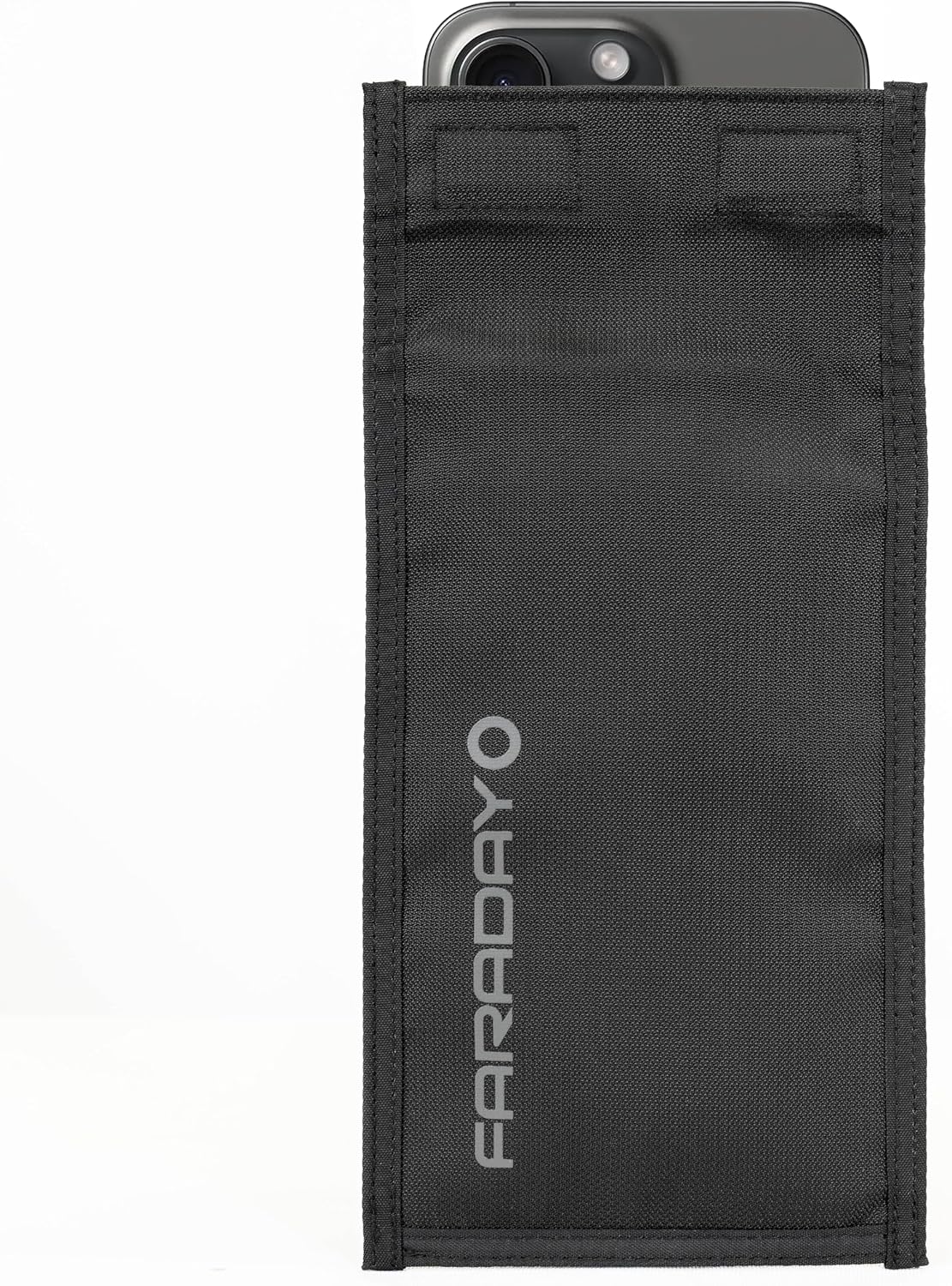Faraday Defense Faraday Bag Jacket Pro for Phones | Magnetic Closure, Shielding - Law Enforcement & Military, Travel & Data Security, Privacy, Anti-Tracking Anti-Hacking Black (Phone Vertical)