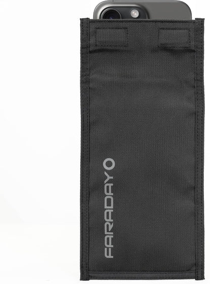 Faraday Defense Faraday Bag Jacket Pro for Phones | Magnetic Closure, Shielding - Law Enforcement & Military, Travel & Data Security, Privacy, Anti-Tracking Anti-Hacking Black (Phone Vertical)