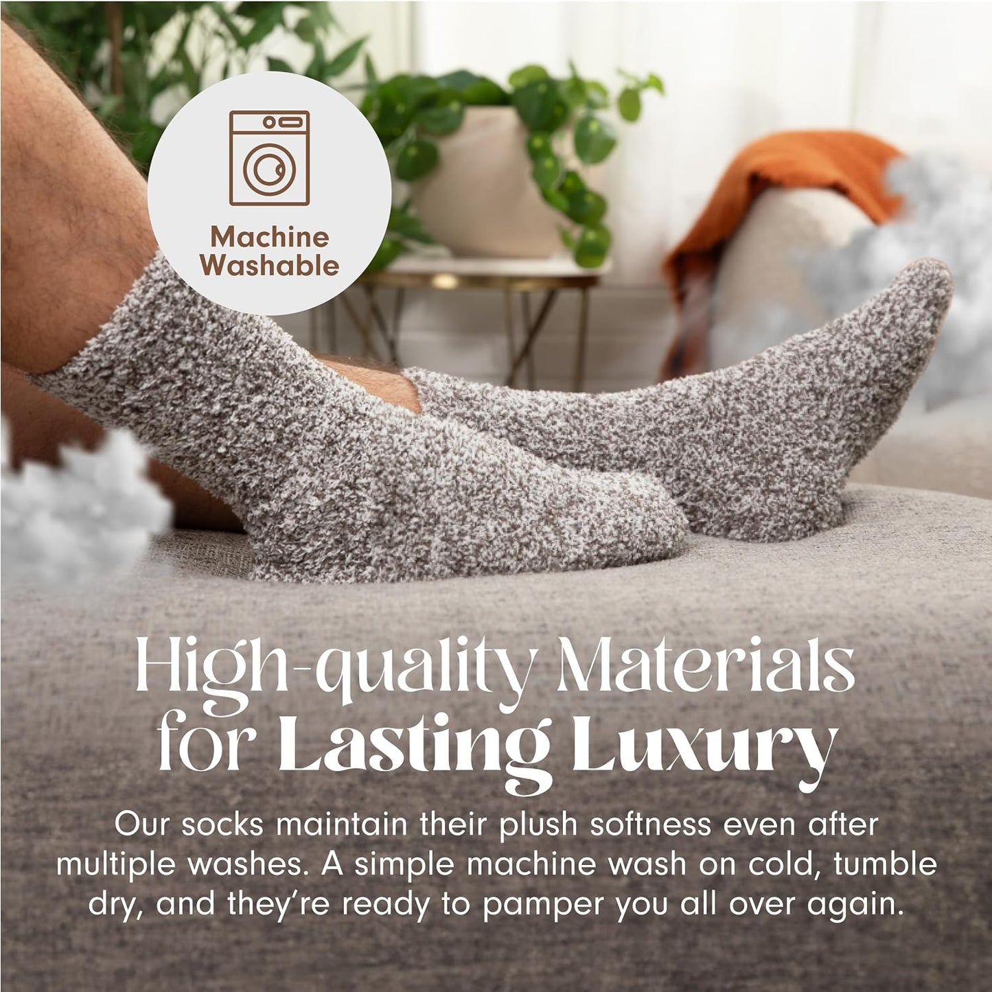 Unboxme Gifts Warm & Cozy Ultra-Luxe Cloud Sock, Gift for Women & Men