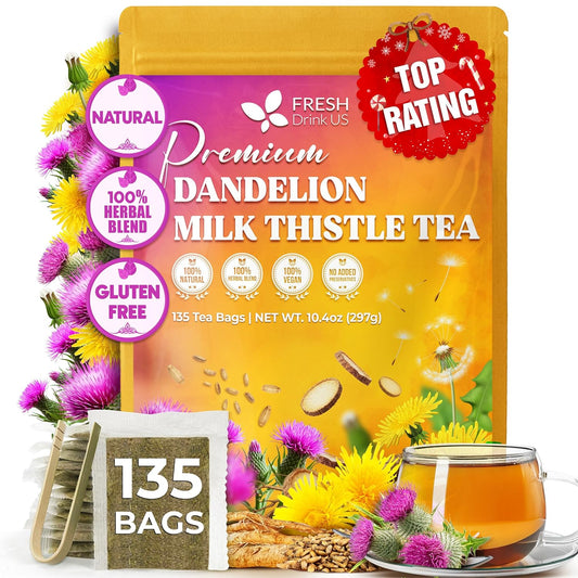 FreshDrinkUS, Premium 150 Lemon Ginger Tea Bags, 100% Natural Ingredients, Hand-made Blend of Lemon and Ginger, Eco-conscious Tea Bags. No Sugar, No Caffeine, Vegan. - Colors A