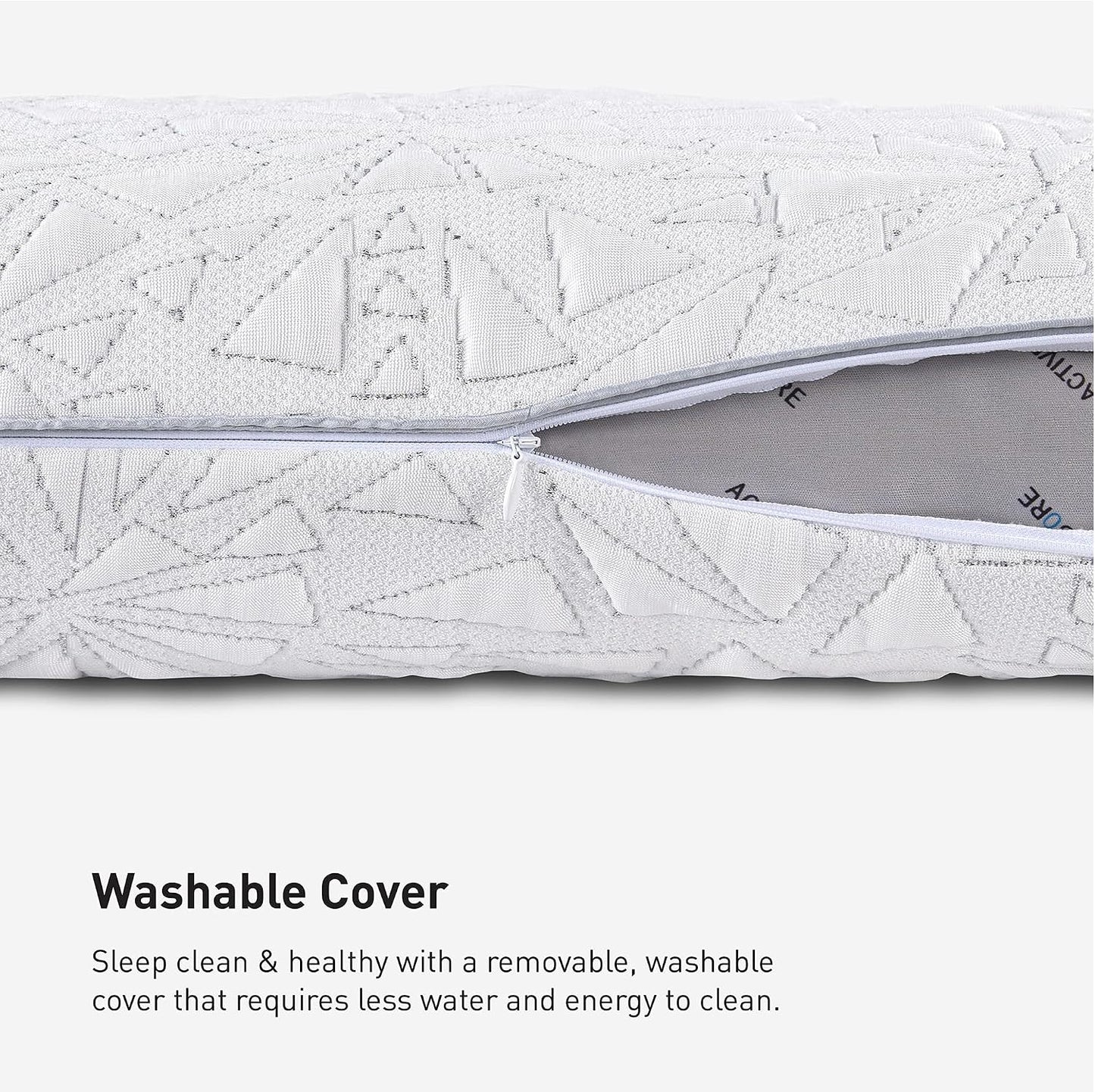 Bedgear Storm Performance Pillow, 1.0 Cooling Pillow for Side Sleepers, Medium Firm Support, Ver-Tex Cooling Cover, Air-X Mesh, Washable