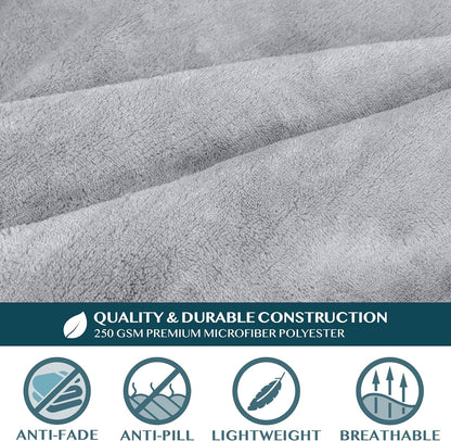 PAVILIA Wearable Blanket with Sleeves for Adult Women Men, Cozy Fleece Warm Wrap Throw with Arms, Gifts for Christmas, Wife
