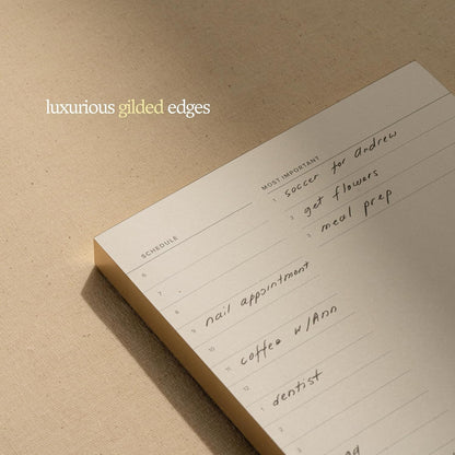 Daily To-Do List Notepad – Desk Pad for Work and Study, Minimal, 8.25x5.85 Inches