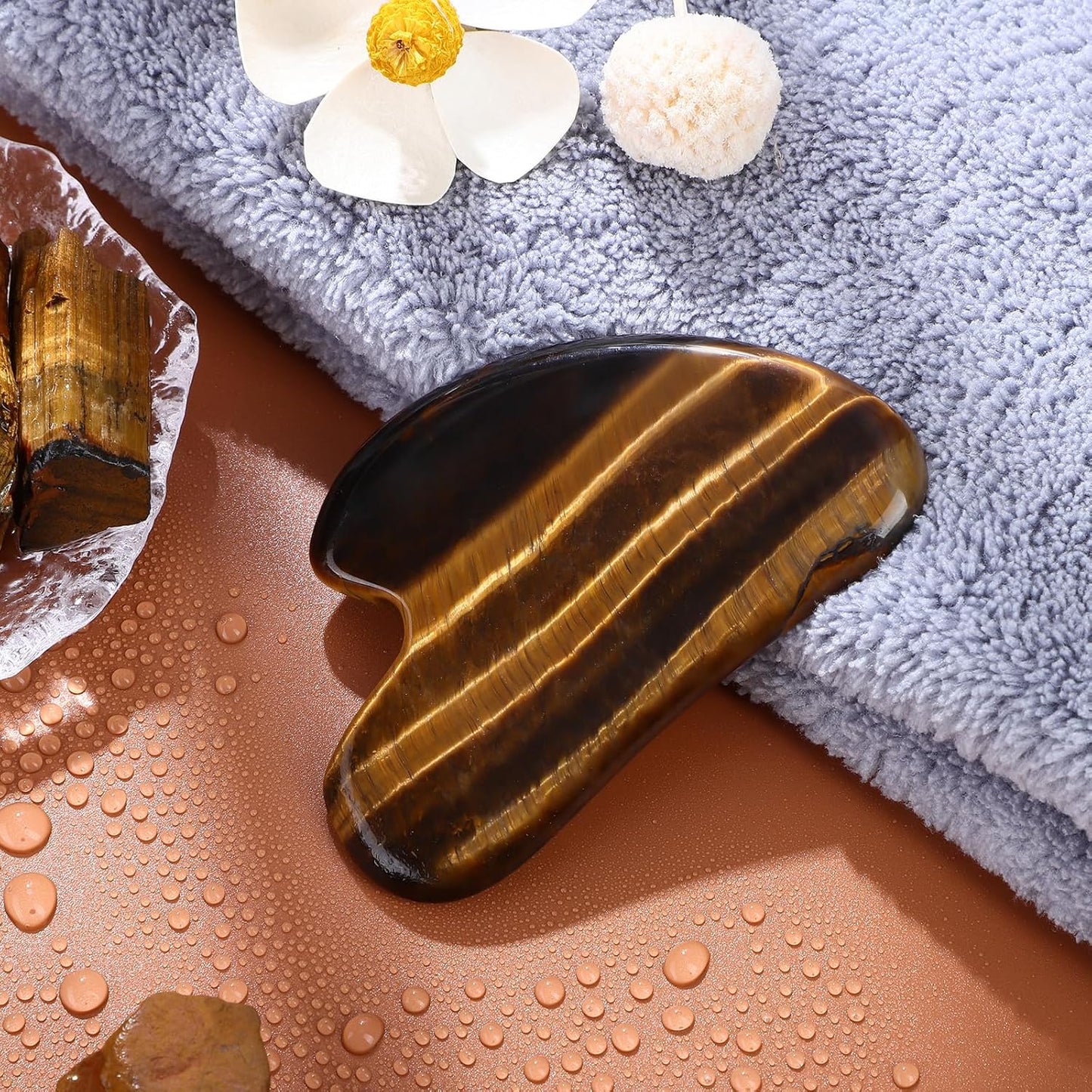 Gua Sha Facial Tools Guasha Tool Gua Sha Jade Stone Manual Massage Sticks for Jawline Sculpting and Puffiness Reducing for Face Body Tensions Reduce Festive Gifts