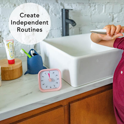 Time Timer MOD 60-Minute Visual Timer, Home Edition, Silent Operation, Study Tool for Homeschool and Office Use (Pale Shale)
