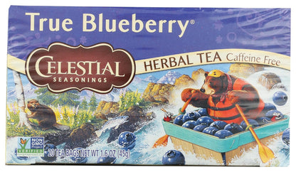 Celestial Seasonings Herbal Tea, True Blueberry, 20 count, 1.6 Ounce (mburring)