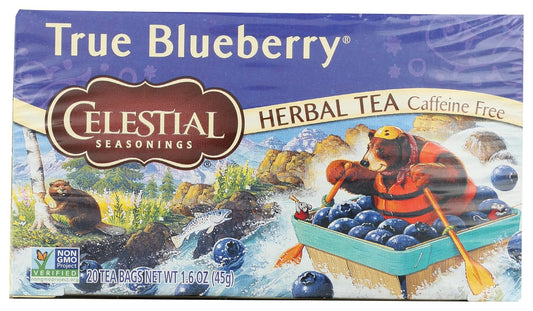 Celestial Seasonings Herbal Tea, True Blueberry, 20 count, 1.6 Ounce (mburring)