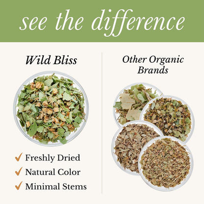 Wild Bliss Linden Tea Organic, Stress Relief, 20 Tea Bags