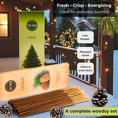 Hem Incense Sticks Variety Pack #23-120 Insence-Sticks (6 Incents x 20 Insense) + Incense Stick Holder with 6 Most Liked Scents Including Patchouli Dragons Blood White Sage Frankincense-Myrrh