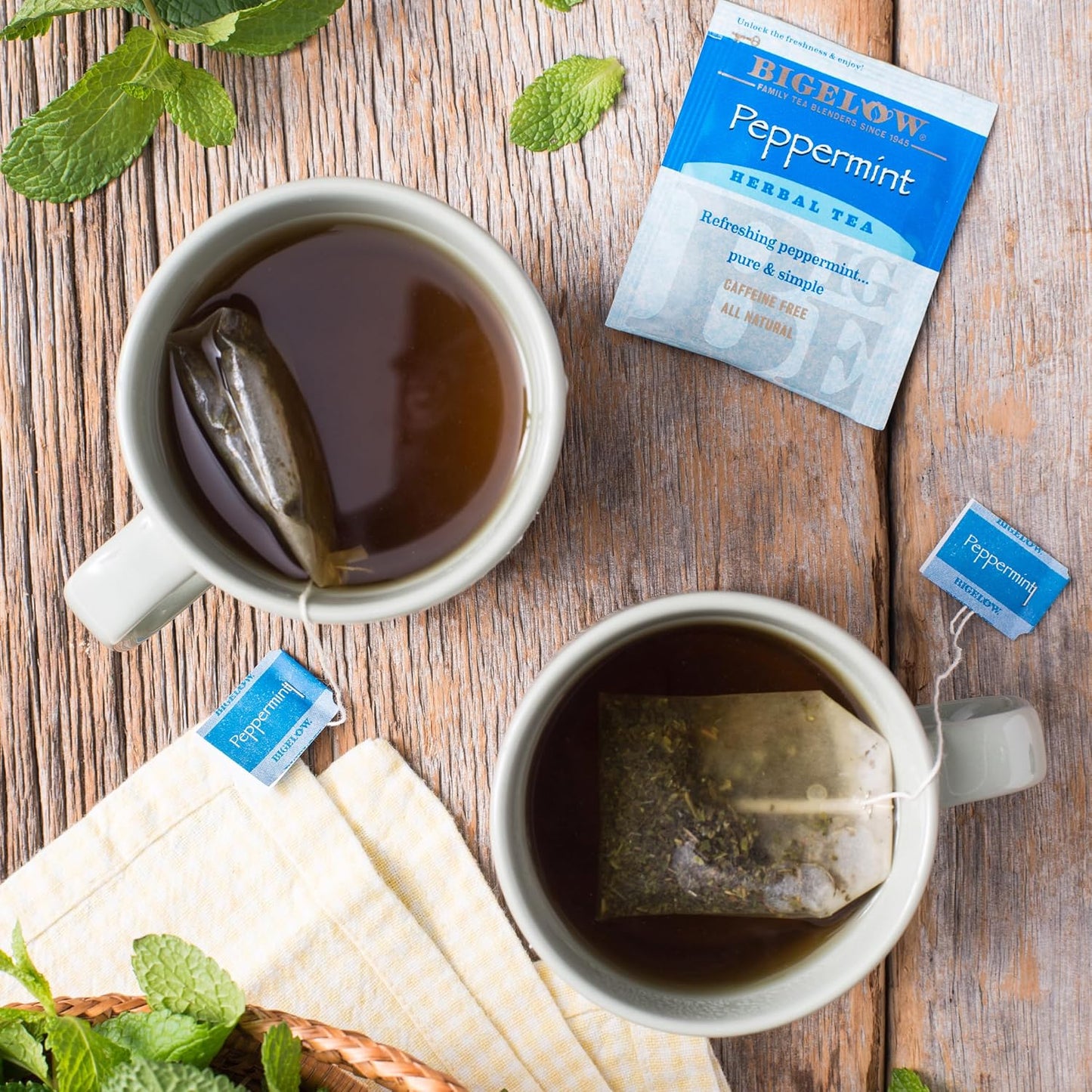 Bigelow Peppermint Caffeine Free Herbal Tea, 20 ct