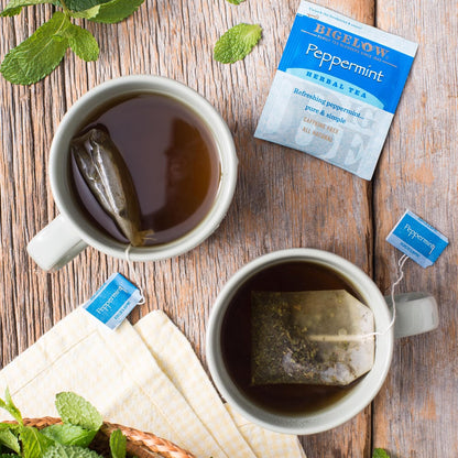 Bigelow Peppermint Caffeine Free Herbal Tea, 20 ct