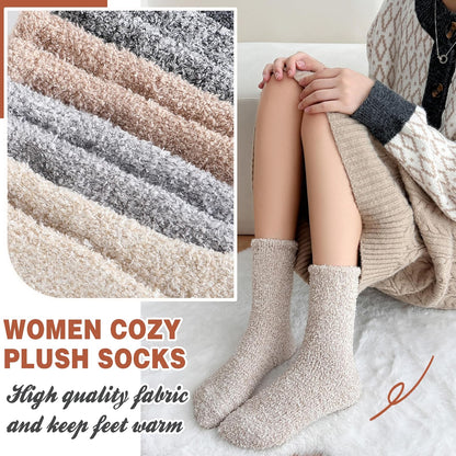 EBMORE Womens Fuzzy Socks Slipper Fluffy Cozy Comfy Cabin Plush Warm Winter Sleep Home Soft Socks