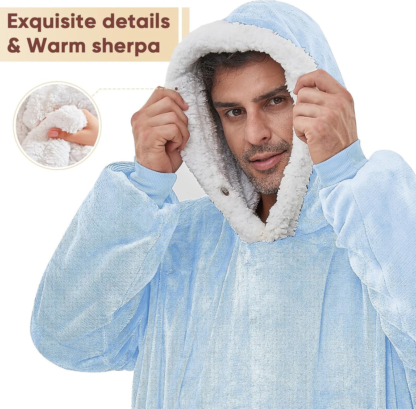 yescool Wearable Blanket Hoodie as Christmas Birthday Gifts for Women Mom - Colors A