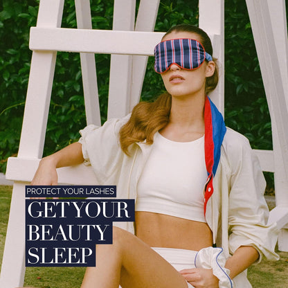 slip Contour Sleep Mask | 100% Pure Mulberry Silk, Ultra Soft | Contoured Design, Prevents Eye Pressure | Adjustable Strap, Ideal for Travel - Black