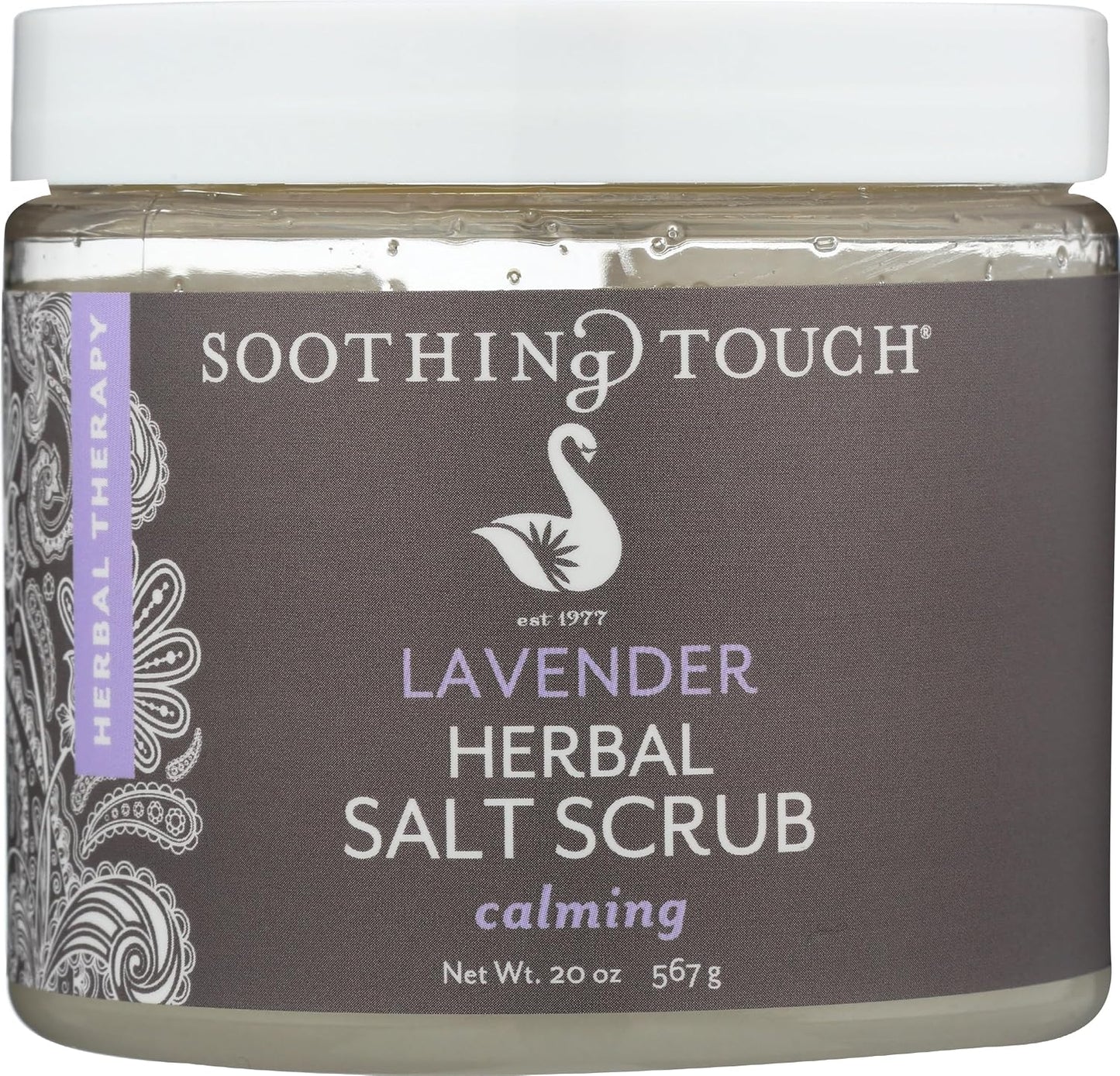 Soothing Touch Herbal Salt Scrub, Lavender - 20 Oz