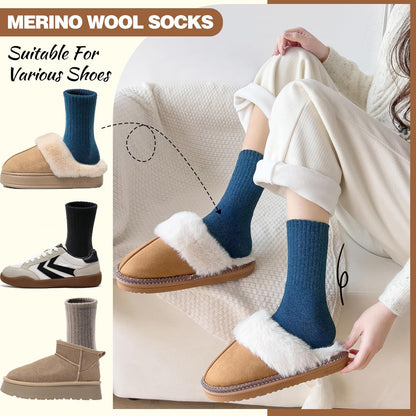 EBMORE 5 Pairs Women Merino Wool Boot Socks Warm Thermal Winter Thick Hiking Cozy Cabin Crew Comfy Socks for Ladies