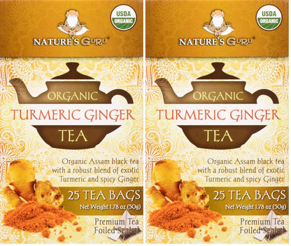 Nature's Guru Instant Vanilla Chai Tea Drink Mix Sweetened, 10 Count (Pack of 1) Single Serve On-the-Go Drink Packets