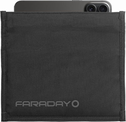 Faraday Defense Faraday Bag Jacket Pro for Phones | Magnetic Closure, Shielding - Law Enforcement & Military, Travel & Data Security, Privacy, Anti-Tracking Anti-Hacking Black (Phone Vertical)