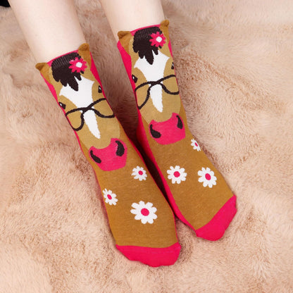 Jeasona Cute Cat Gifts for Women Animal Cat Socks Wife Mom Girlfriend Daughter