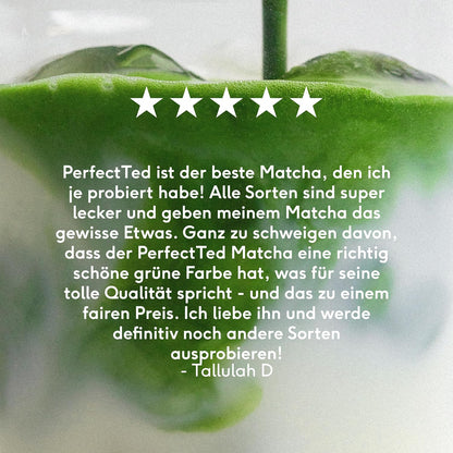 PerfectTed Matcha Powder, Ceremonial Grade Japanese, 30g (30 Servings), Perfect for Lattes & Smoothies | Premium Matcha Fuel | with L-Theanine | Antioxidants | Vegan | Gluten-Free