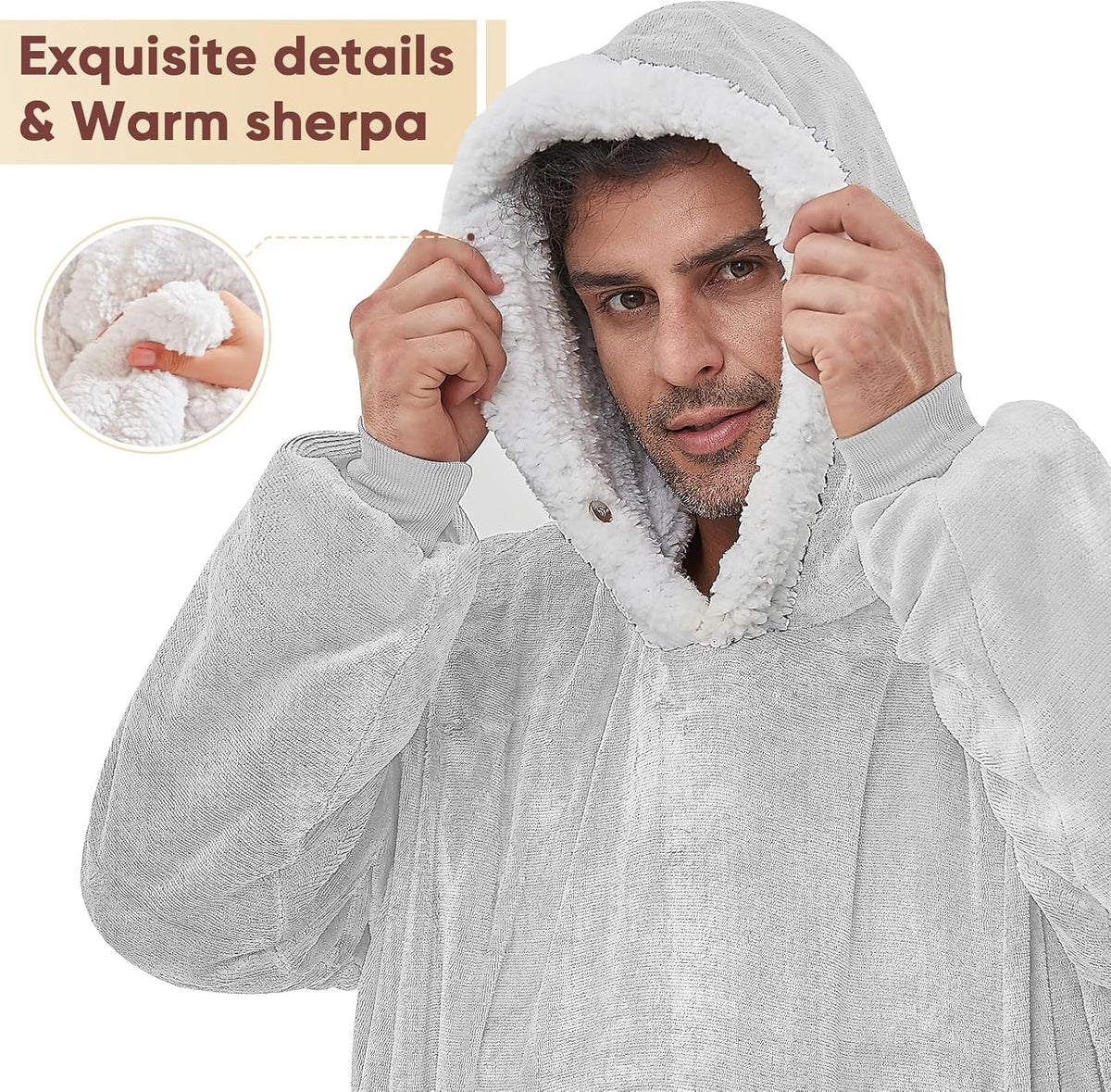 yescool Wearable Blanket Hoodie as Christmas Birthday Gifts for Women Mom - Colors B