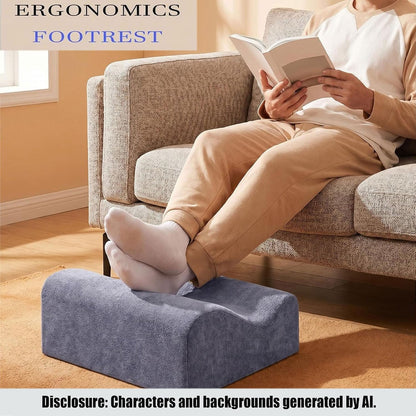 Work Foot Rest Under Desk,Comfort Foot Rest for Couch | Foot Rest For Under Desk at Work,At Soft Ergonomic Footrest,Support Foot Pillow,Heel Chair,Leg Elevation Pillow blue