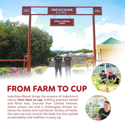 Indochine Blends Hibiscus Tea Bags, 100% Pure Hibiscus Flower